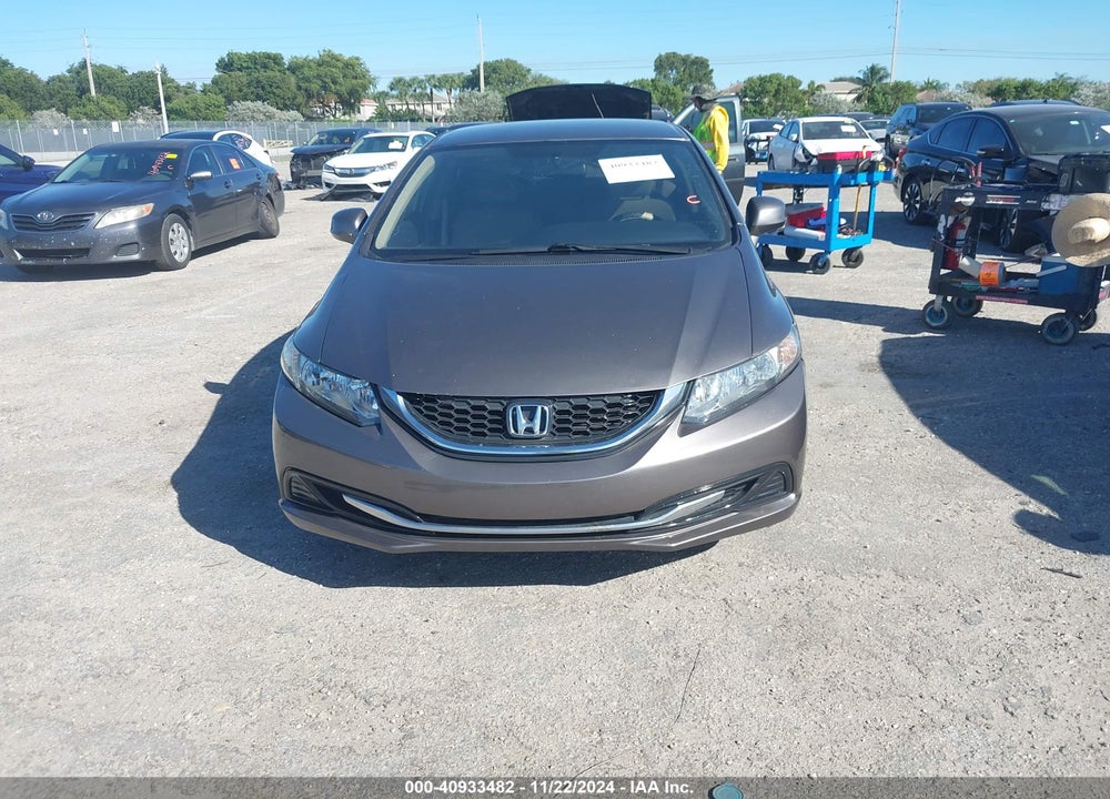 2013 HONDA CIVIC LX VIN: 19XFB2F50DE064622