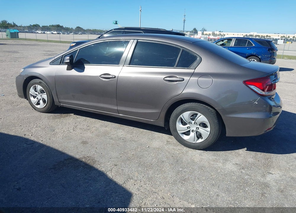 2013 HONDA CIVIC LX VIN: 19XFB2F50DE064622