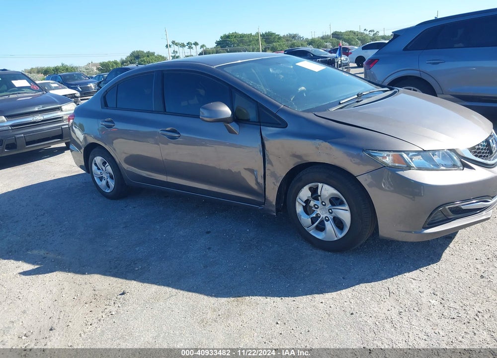 2013 HONDA CIVIC LX VIN: 19XFB2F50DE064622