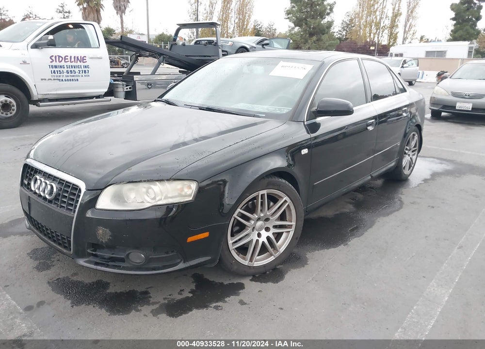2008 AUDI A4 2.0T VIN: WAUAF78E68A003256