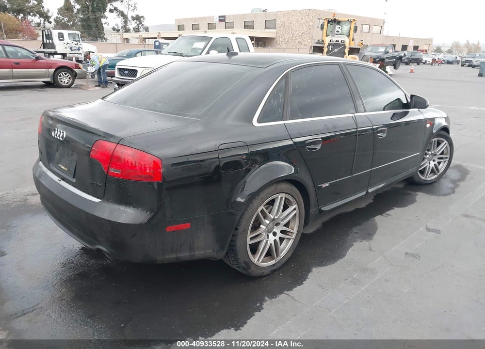 2008 AUDI A4 2.0T VIN: WAUAF78E68A003256