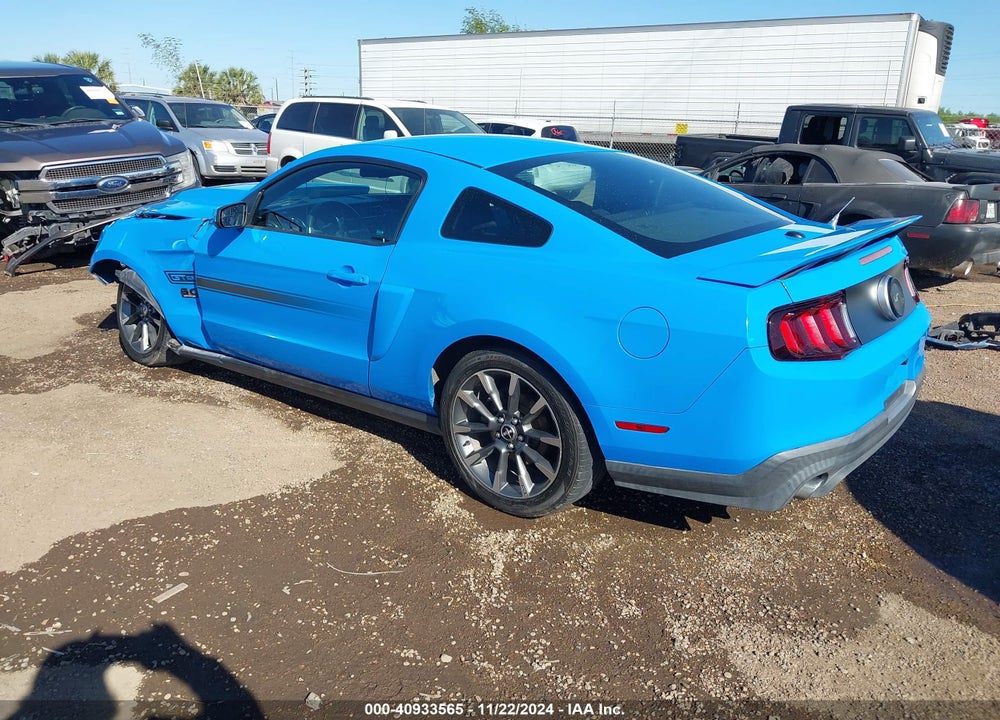 2011 FORD MUSTANG GT PREMIUM VIN: 1ZVBP8CF7B5148698