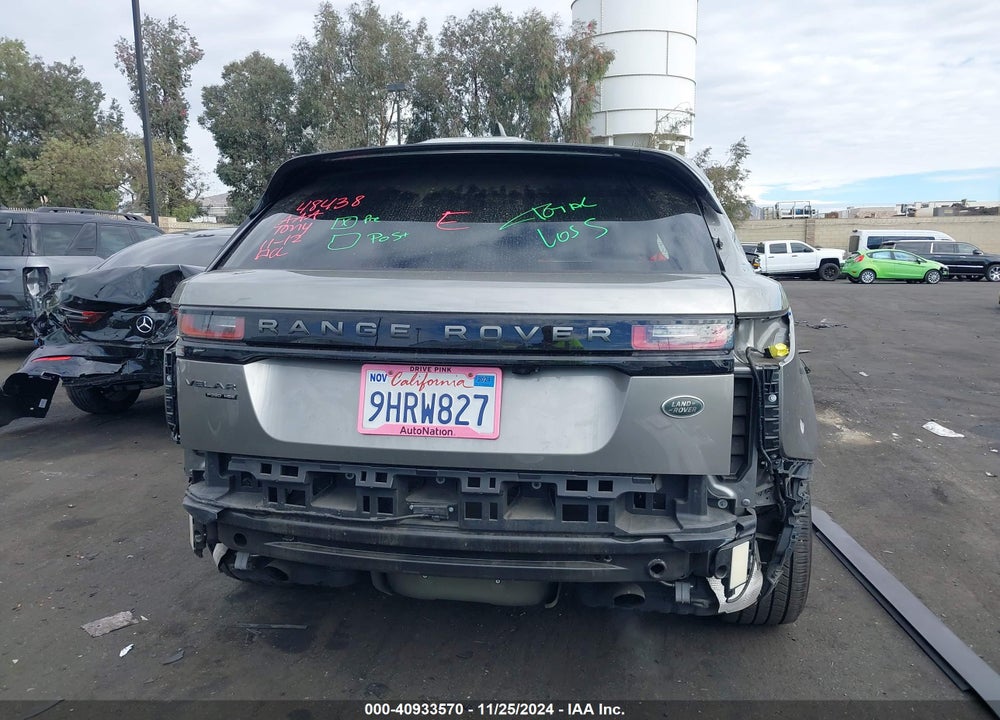2018 LAND ROVER RANGE ROVER VELAR P380 FIRST EDITION/P380 HSE R-DYNAMIC VIN: SALYM2RV7JA725942