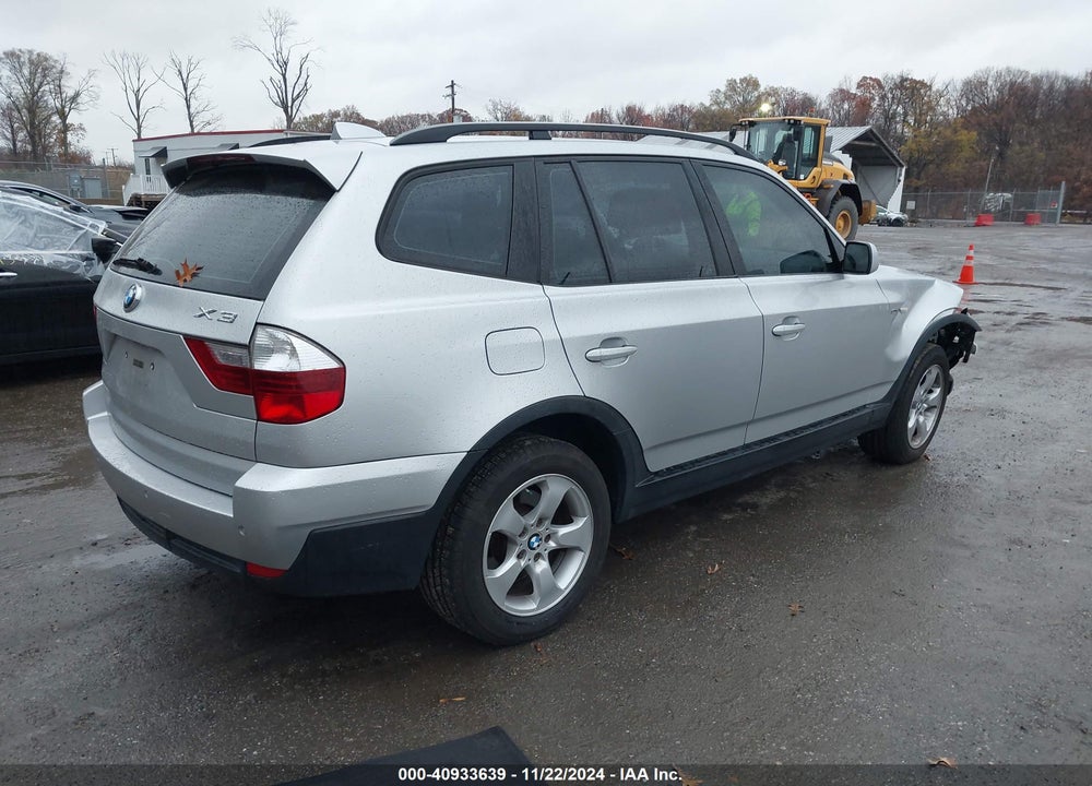 2008 BMW X3 3.0SI VIN: WBXPC93478WJ16574