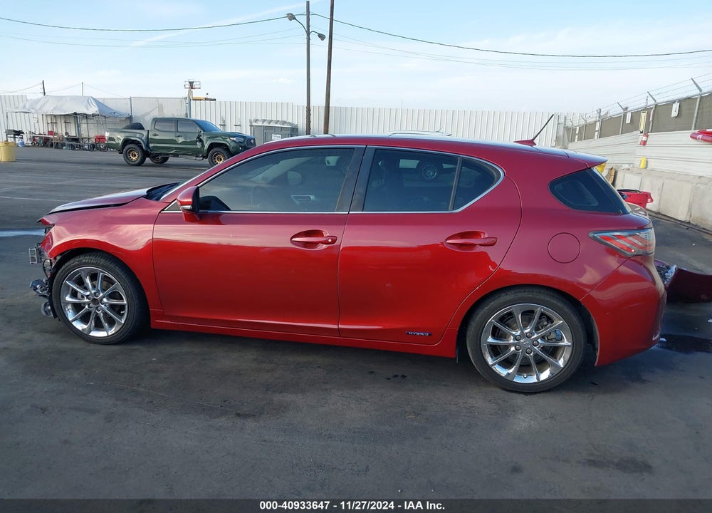 2013 LEXUS CT 200H VIN: JTHKD5BH6D2125574