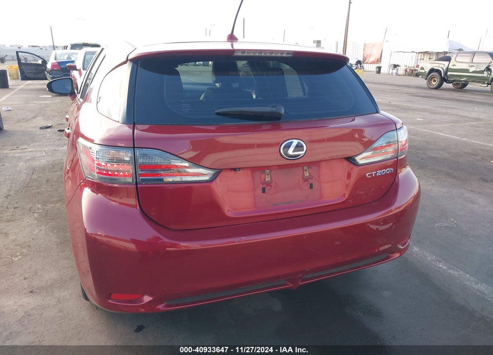 2013 LEXUS CT 200H VIN: JTHKD5BH6D2125574