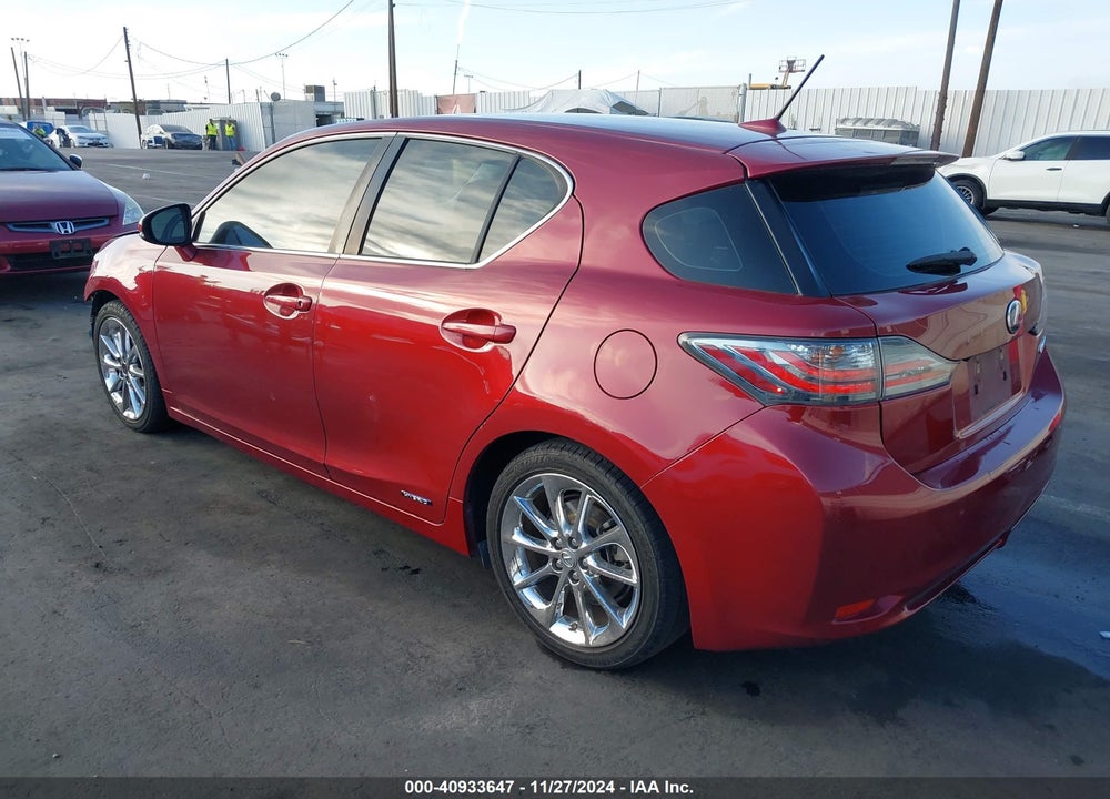 2013 LEXUS CT 200H VIN: JTHKD5BH6D2125574