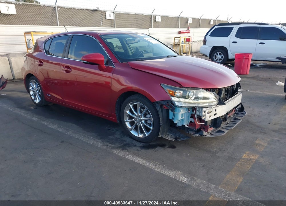 2013 LEXUS CT 200H VIN: JTHKD5BH6D2125574