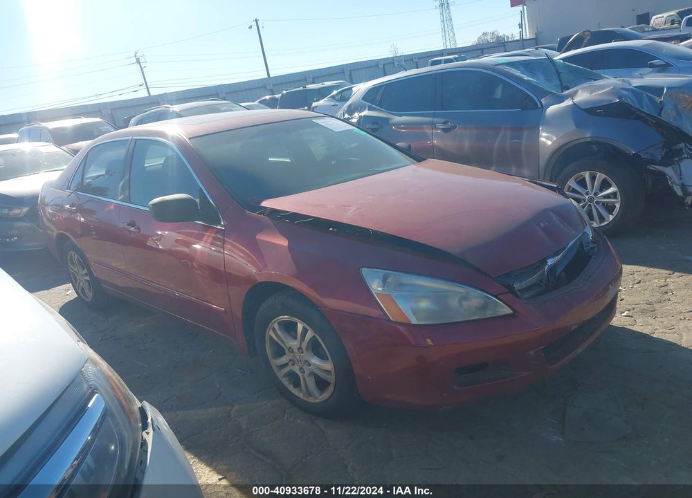 2007 HONDA ACCORD 2.4 EX VIN: 1HGCM56727A217378