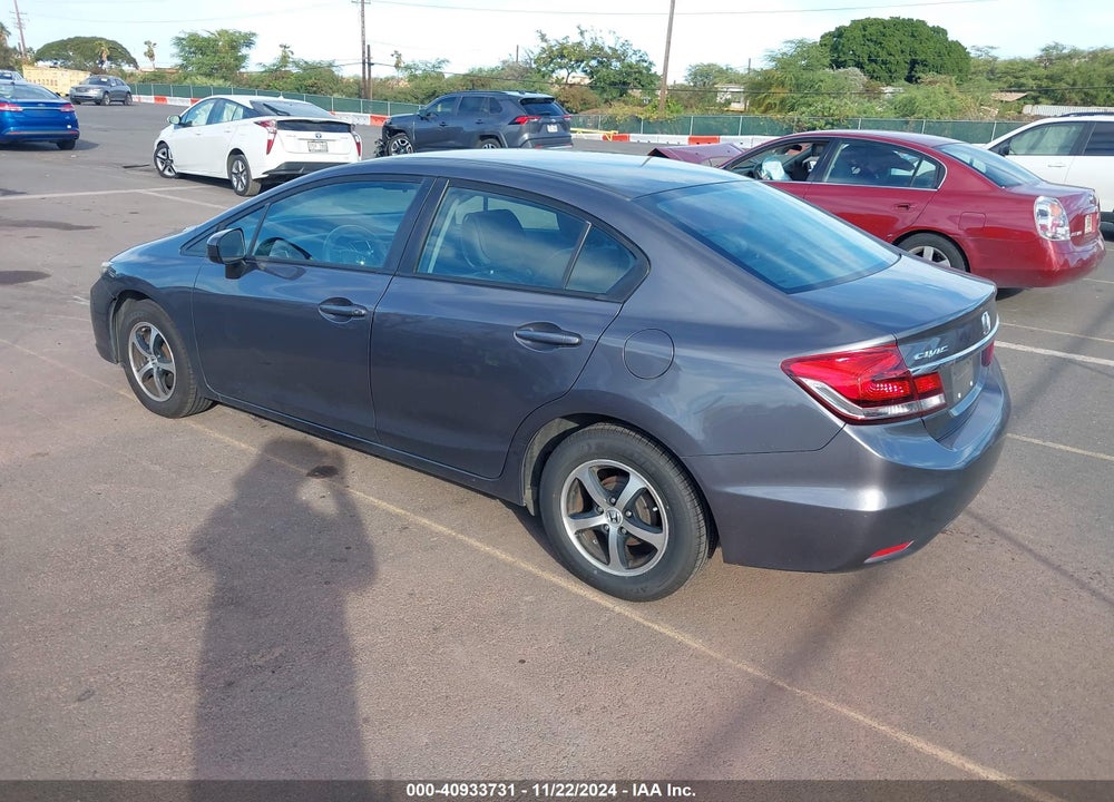 2015 HONDA CIVIC SE VIN: 19XFB2F74FE054230