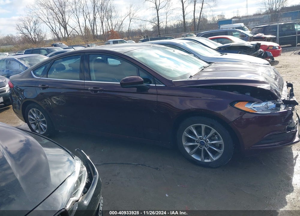 2017 FORD FUSION SE VIN: 3FA6P0H71HR406457