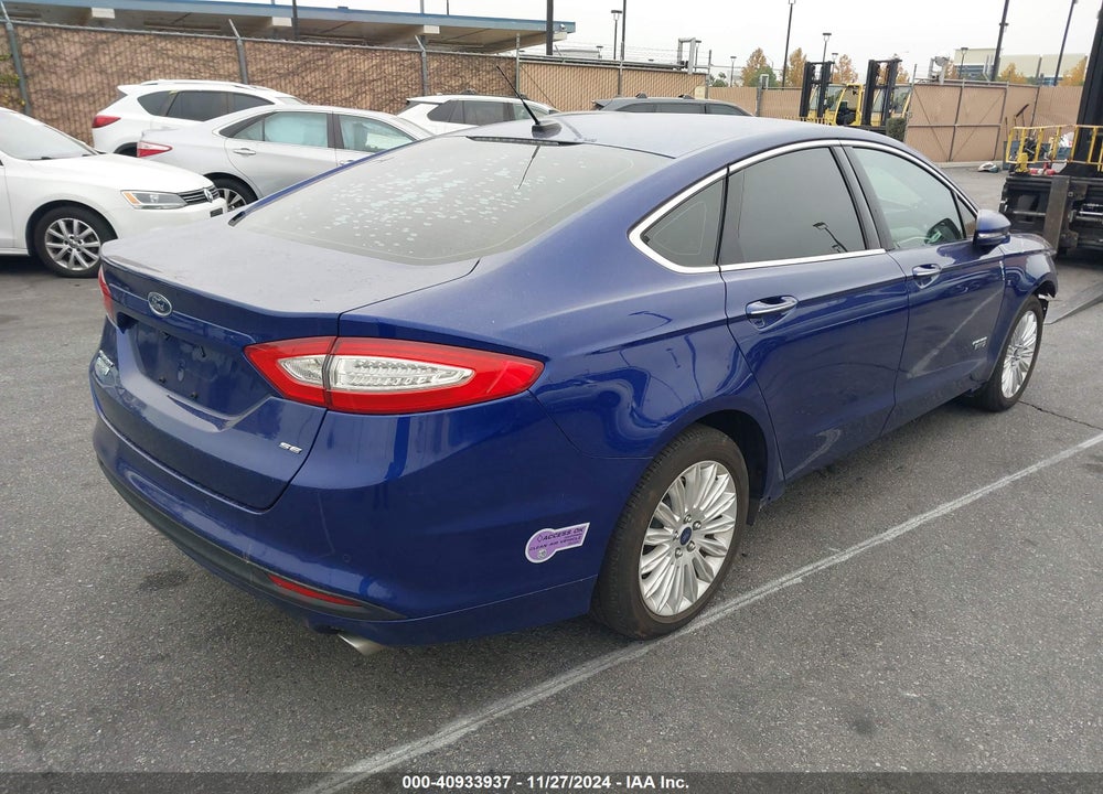2016 FORD FUSION ENERGI SE LUXURY VIN: 3FA6P0PU6GR315125