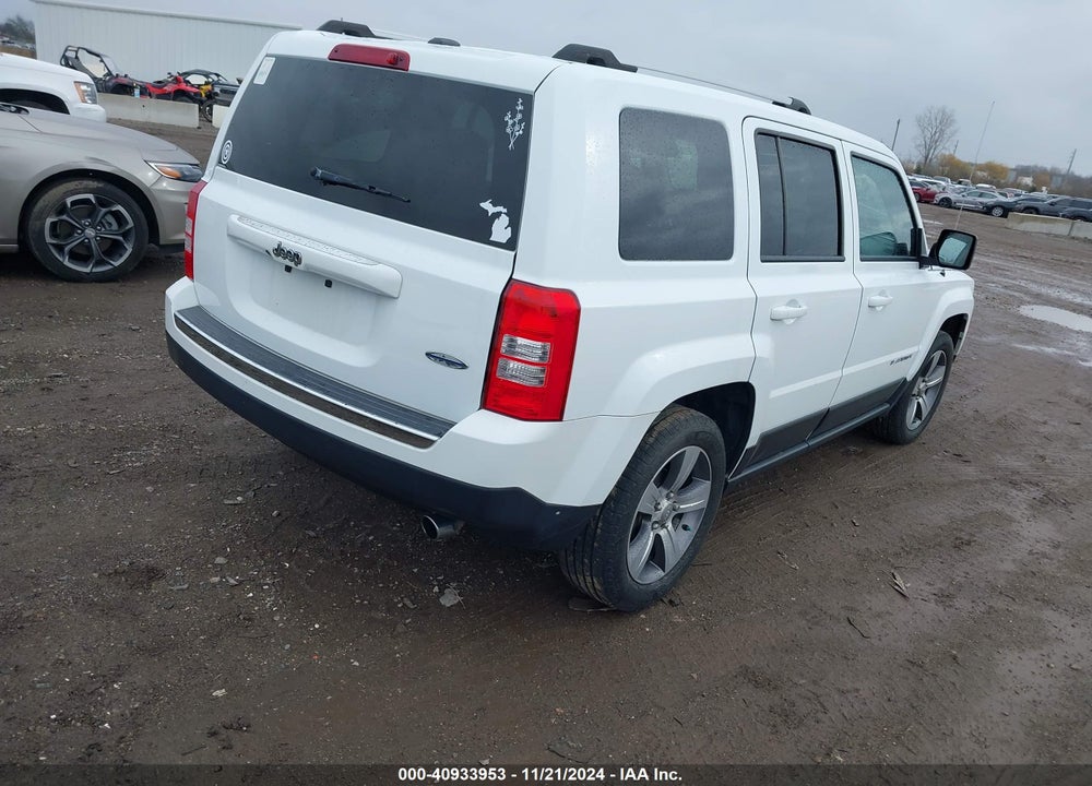 2017 JEEP PATRIOT HIGH ALTITUDE FWD VIN: 1C4NJPFA7HD188239
