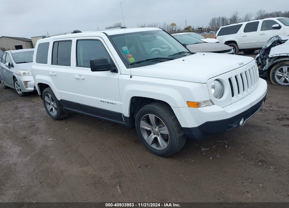 2017 JEEP PATRIOT HIGH ALTITUDE FWD VIN: 1C4NJPFA7HD188239