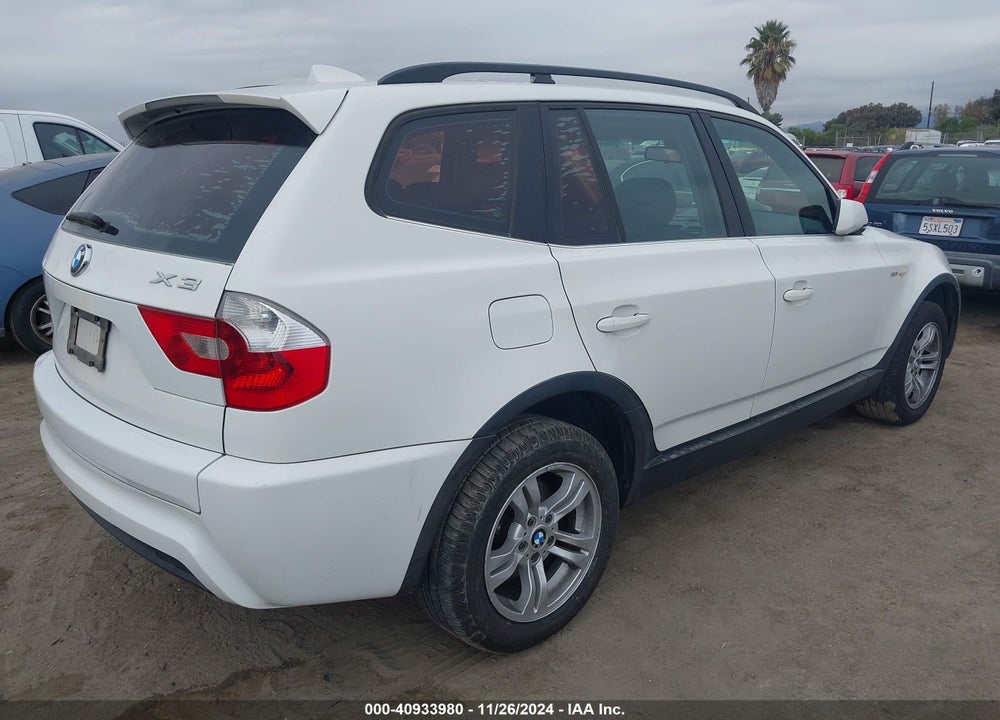 2006 BMW X3 3.0I VIN: WBXPA93466WD25410