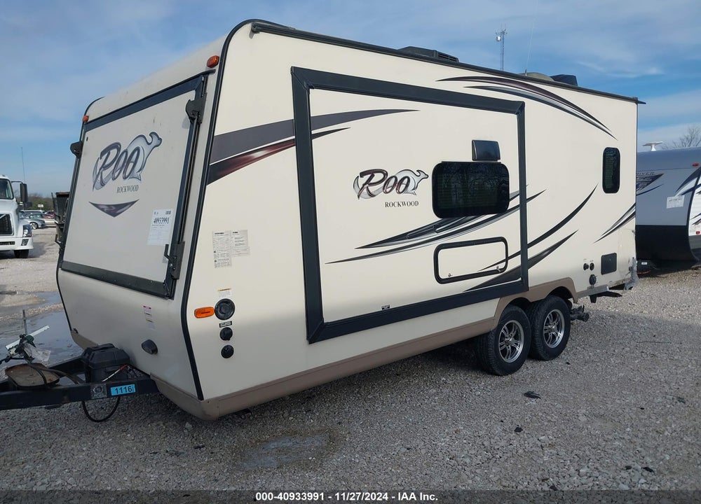2015 ROCKWOOD ROO TRAVEL TRAILER VIN: 4X4TRLW28FZ137070