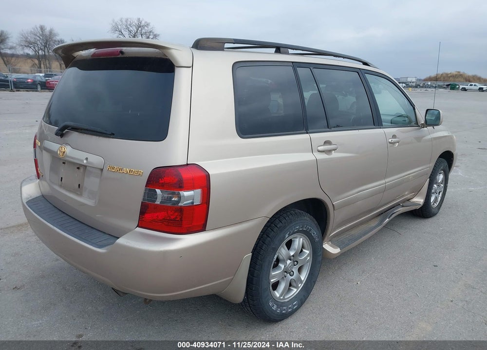 2004 TOYOTA HIGHLANDER V6 VIN: JTEEP21A840002827