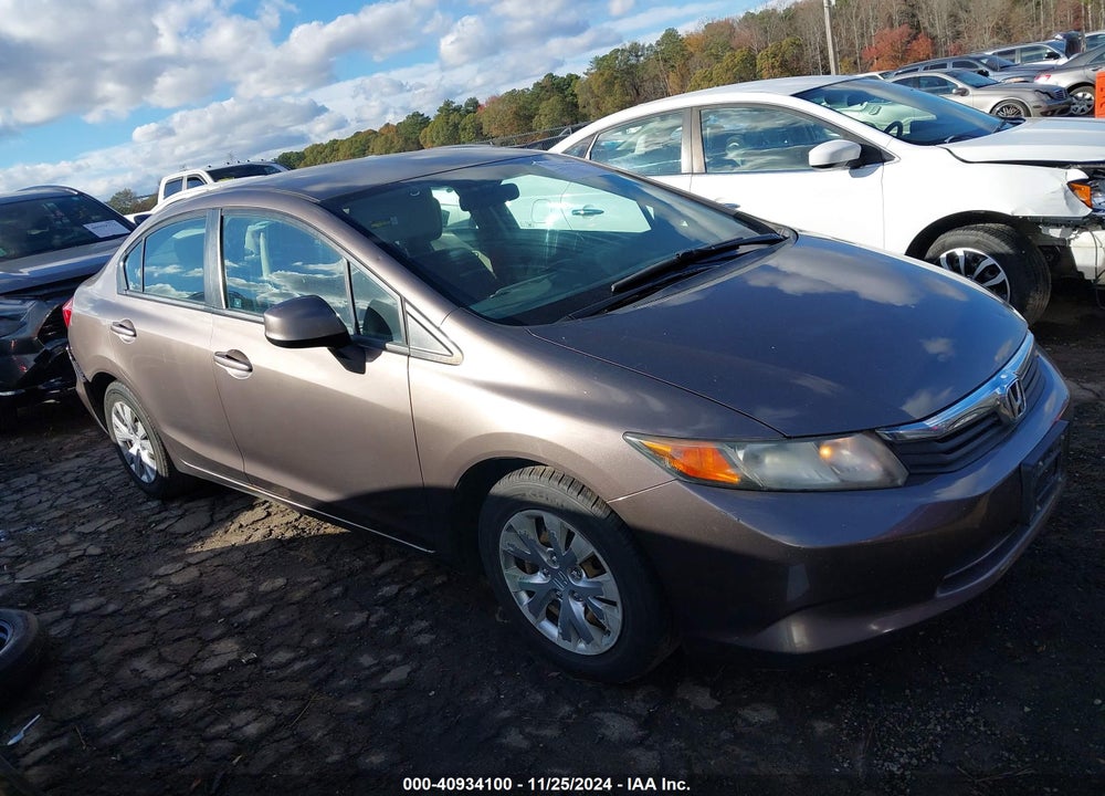 2012 HONDA CIVIC LX VIN: 2HGFB2F55CH603062