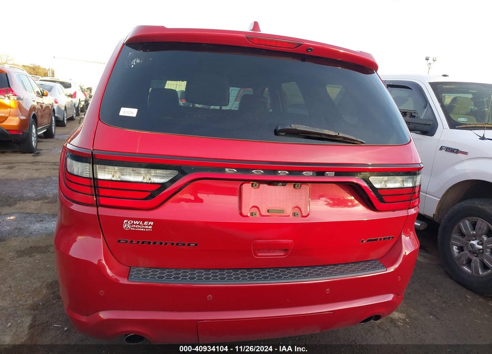 2016 DODGE DURANGO LIMITED VIN: 1C4RDHDG1GC502509