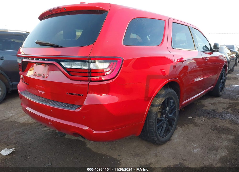 2016 DODGE DURANGO LIMITED VIN: 1C4RDHDG1GC502509