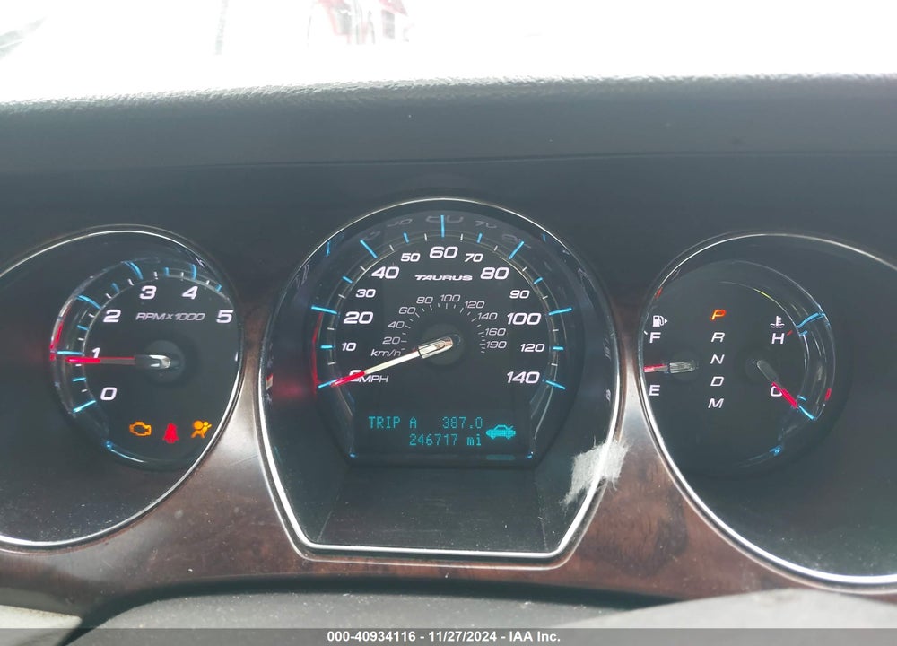 2011 FORD TAURUS LIMITED VIN: 1FAHP2FW5BG190478