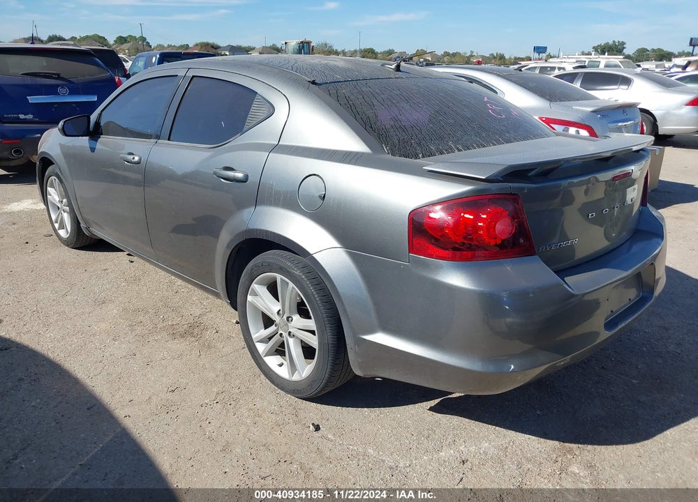 2012 DODGE AVENGER SXT VIN: 1C3CDZCB6CN179658