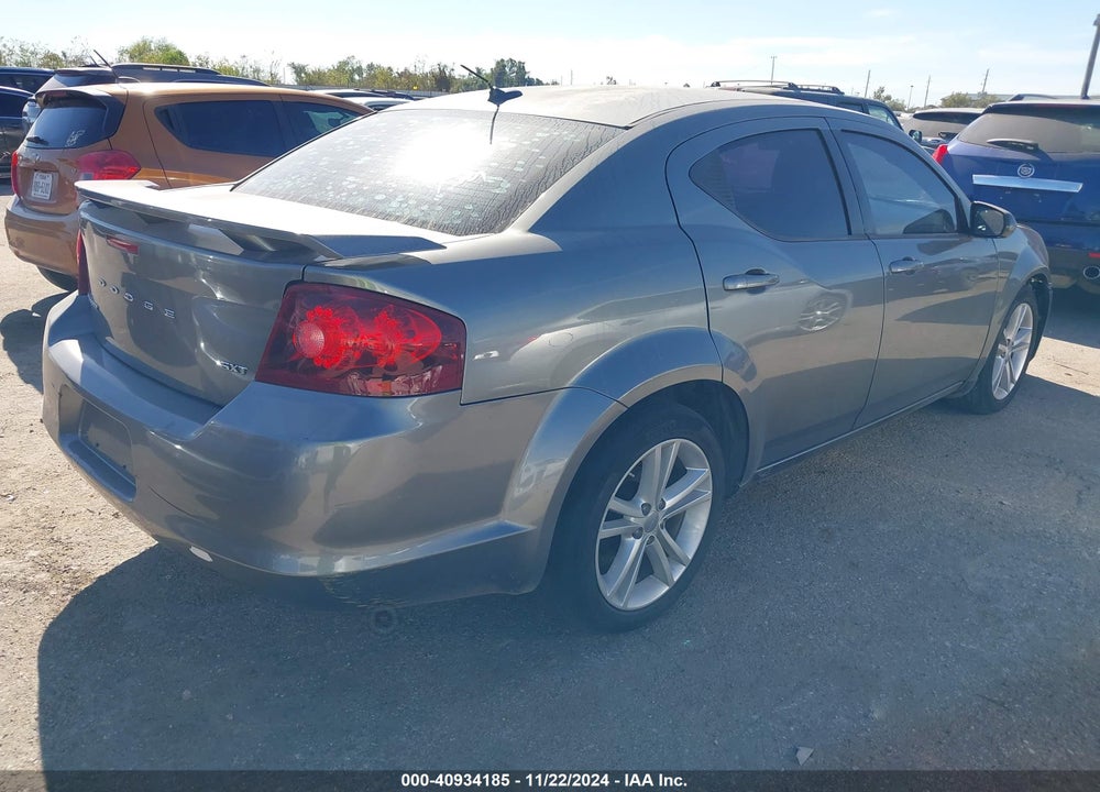 2012 DODGE AVENGER SXT VIN: 1C3CDZCB6CN179658