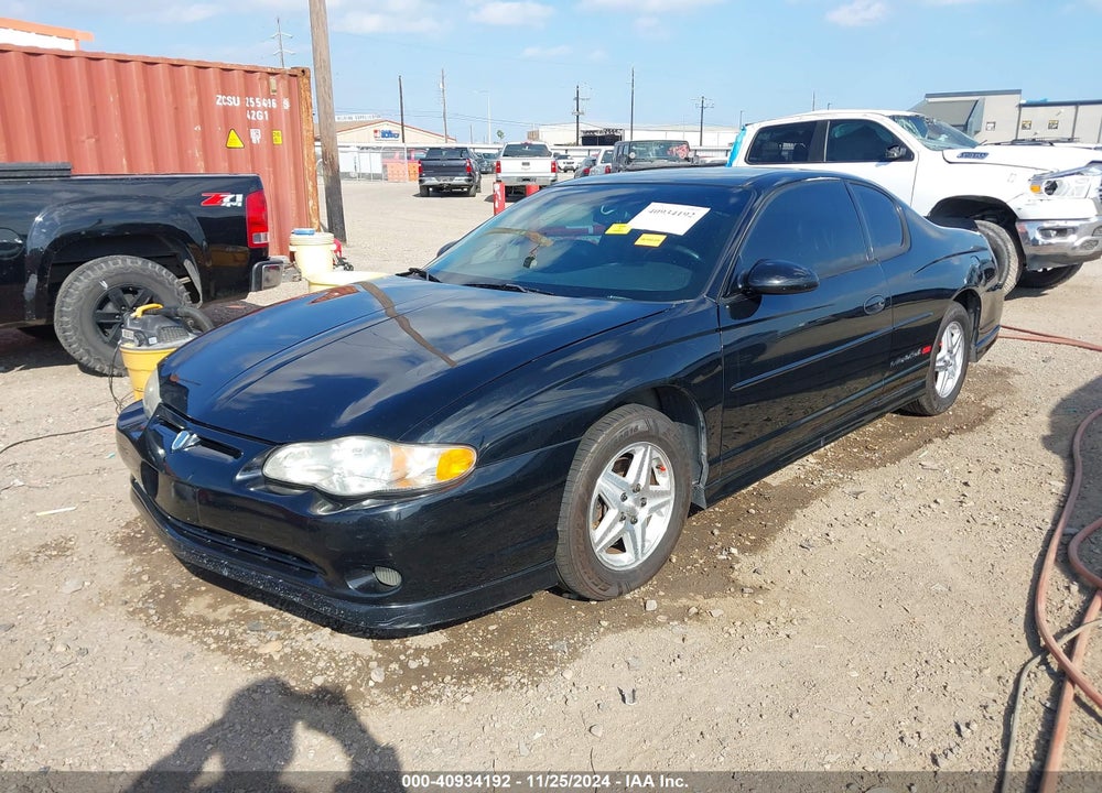 2001 CHEVROLET MONTE CARLO SS VIN: 2G1WX15K019257858