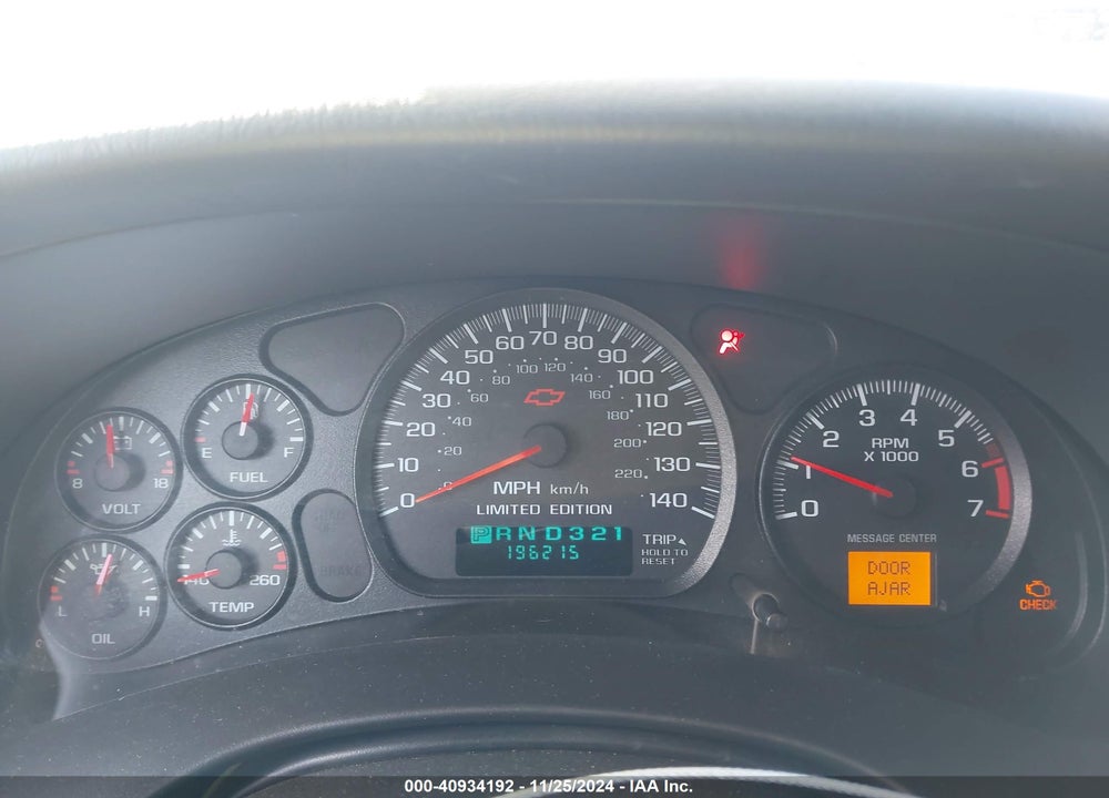 2001 CHEVROLET MONTE CARLO SS VIN: 2G1WX15K019257858