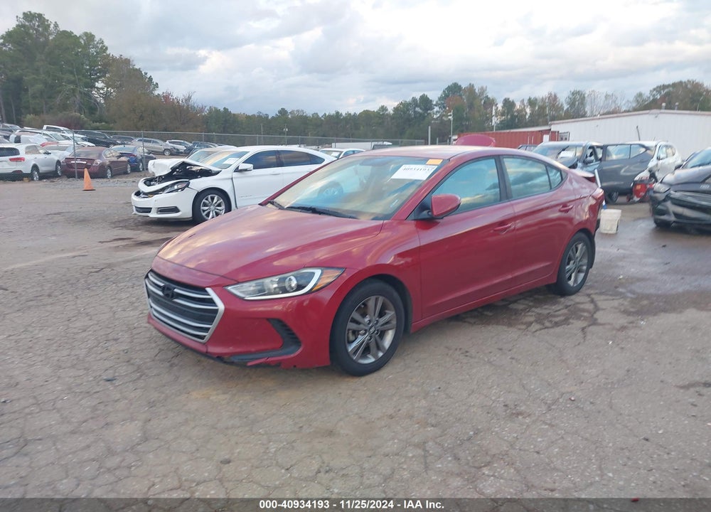 2017 HYUNDAI ELANTRA SE VIN: KMHD84LF9HU172304