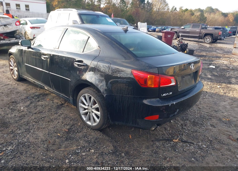 2009 LEXUS IS 250 VIN: JTHCK262295033012