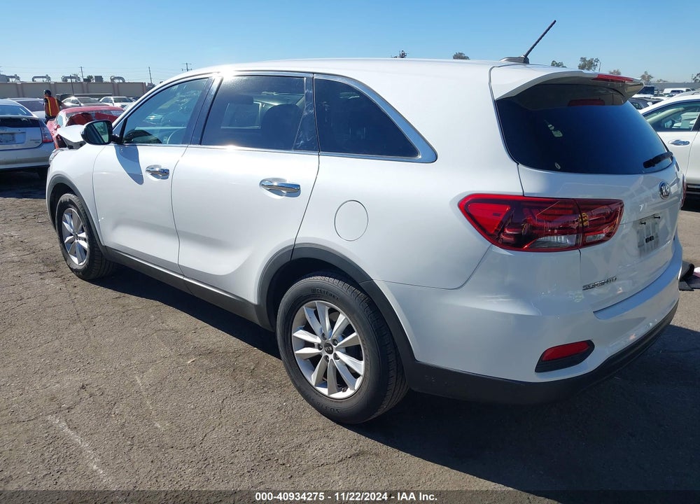 2019 KIA SORENTO 3.3L LX VIN: 5XYPG4A53KG494413