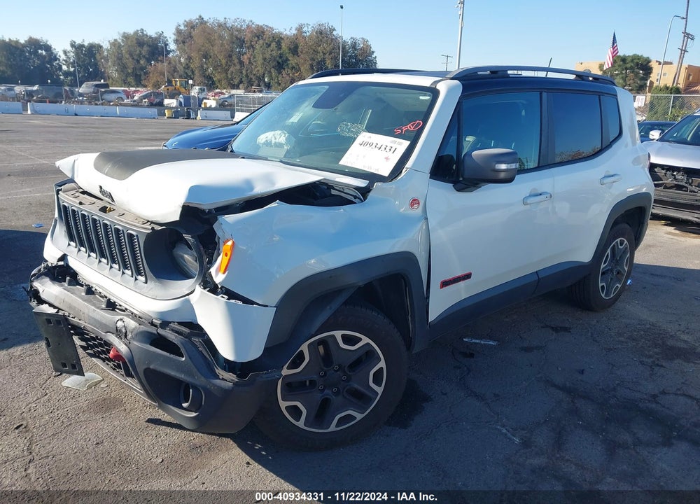 2015 JEEP RENEGADE TRAILHAWK VIN: ZACCJBCT4FPC08364