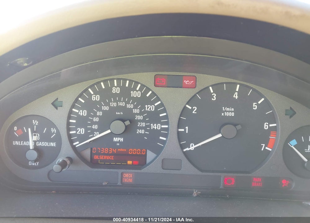 1997 BMW Z3 1.9L VIN: 4USCH7324VLB84311