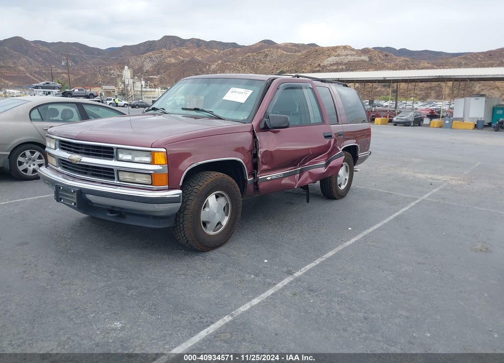 1996 CHEVROLET TAHOE VIN: 1GNEK13R3TJ344699