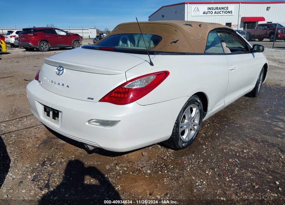 2007 TOYOTA CAMRY SOLARA SE VIN: 4T1FA38P97U132036