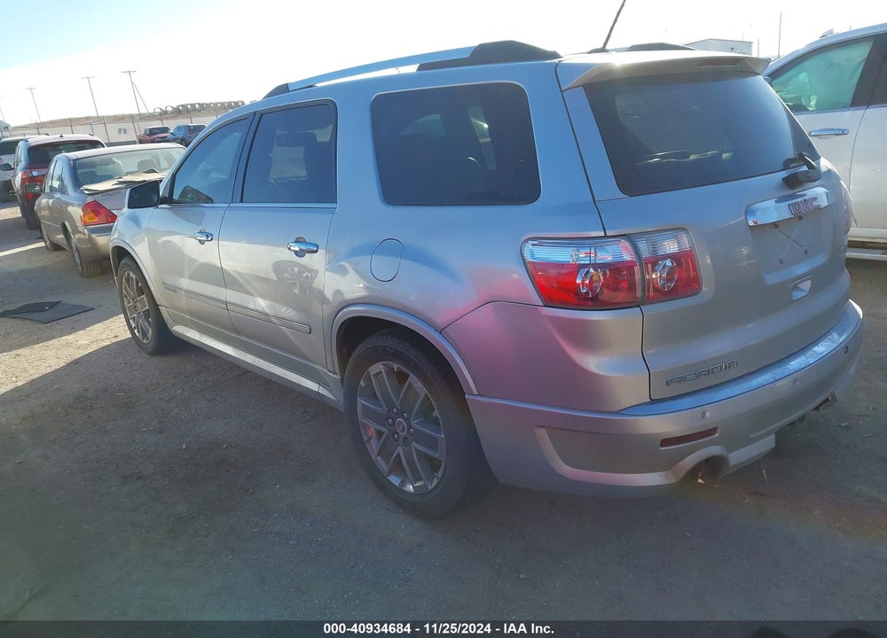 2012 GMC ACADIA DENALI VIN: 1GKKVTED2CJ299100