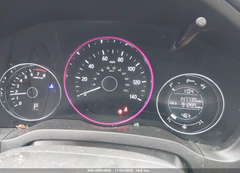 2016 HONDA HR-V LX VIN: 3CZRU6H37GM758416