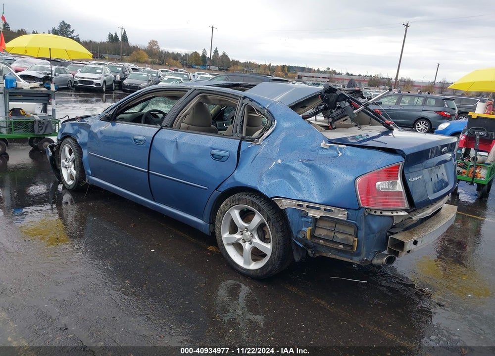 2007 SUBARU LEGACY VIN: 4S3BL616577209046