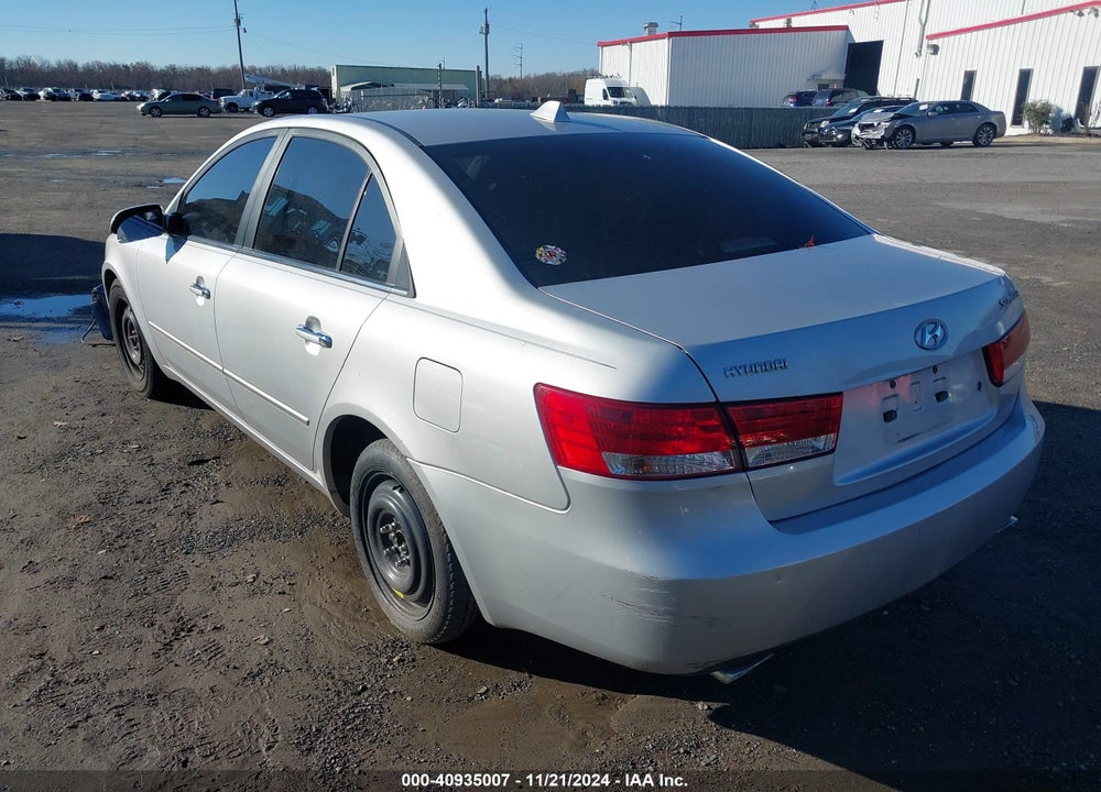 2006 HYUNDAI SONATA GLS V6/LX V6 VIN: 5NPEU46F76H013501