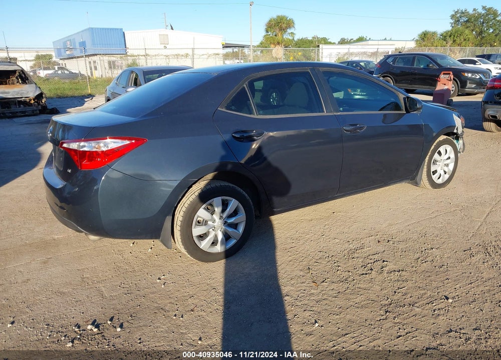 2016 TOYOTA COROLLA LE VIN: 5YFBURHE5GP558895