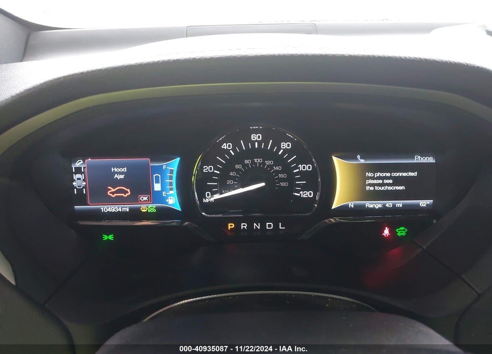 2017 LINCOLN MKZ HYBRID RESERVE VIN: 3LN6L5MU9HR609882