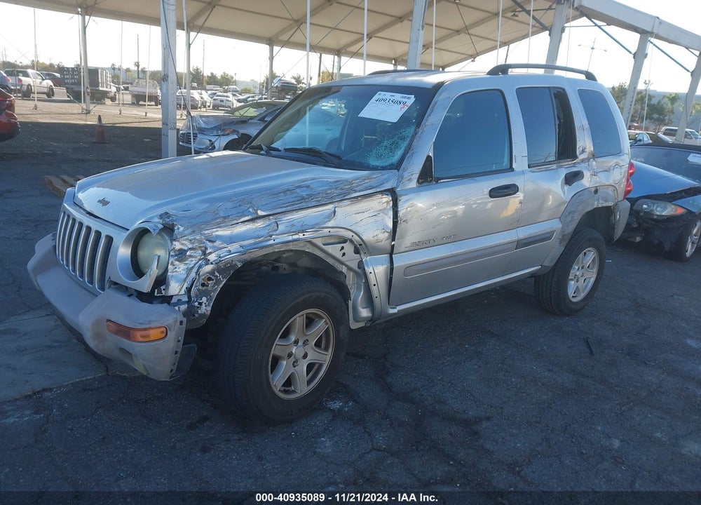 2002 JEEP LIBERTY SPORT VIN: 1J4GK48K82W244897