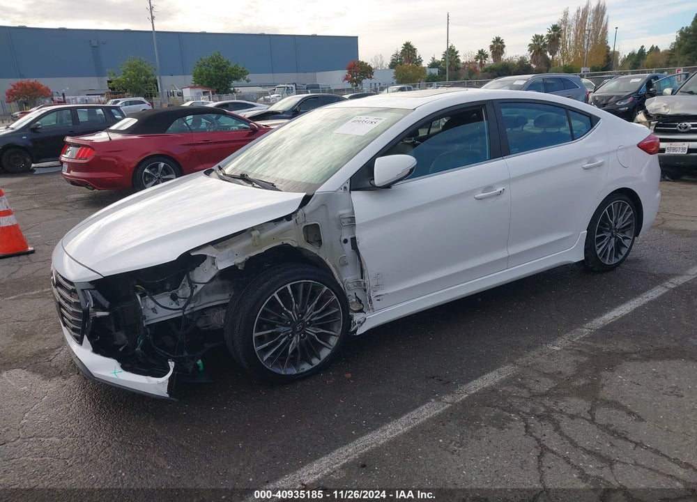 2018 HYUNDAI ELANTRA SPORT VIN: KMHD04LB7JU544829