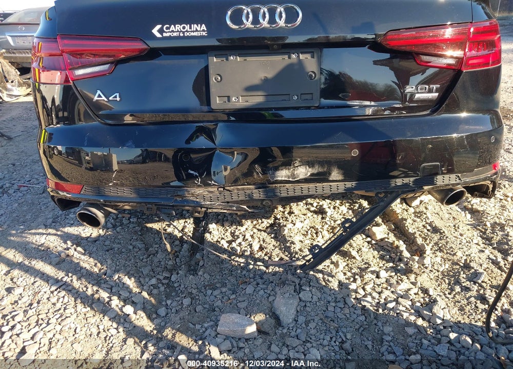2018 AUDI A4 2.0T TECH ULTRA PREMIUM/2.0T ULTRA PREMIUM VIN: WAULMAF4XJN009761