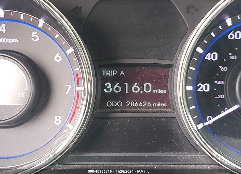 2013 HYUNDAI SONATA GLS VIN: 5NPEB4AC4DH641449