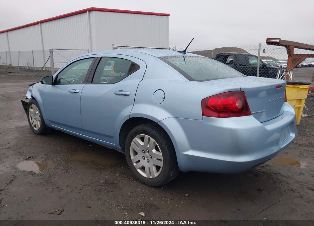 2013 DODGE AVENGER SE VIN: 1C3CDZAB6DN650616