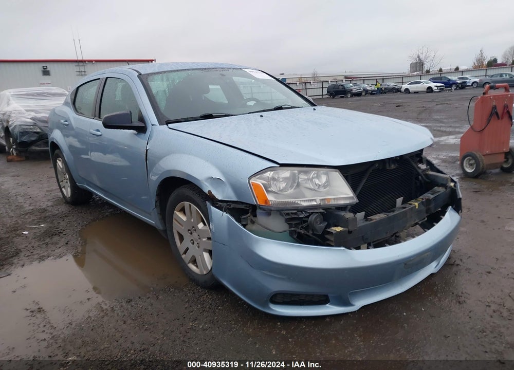 2013 DODGE AVENGER SE VIN: 1C3CDZAB6DN650616
