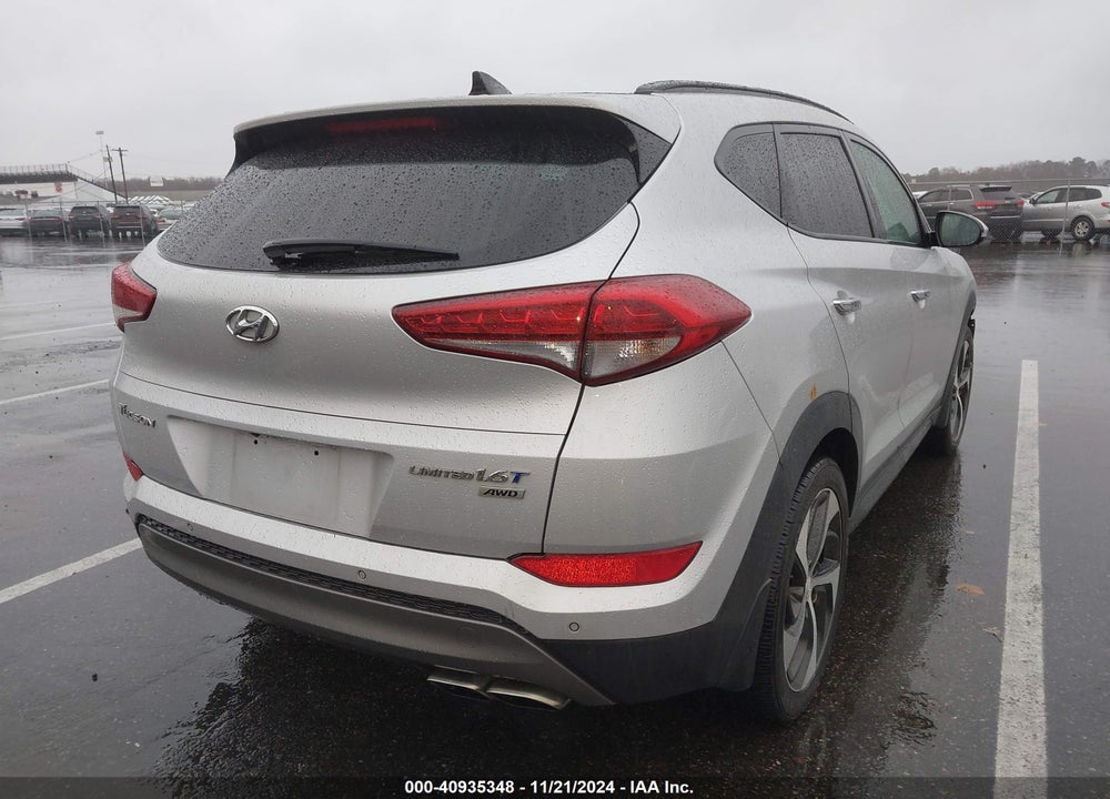 2016 HYUNDAI TUCSON LIMITED VIN: KM8J3CA27GU208792