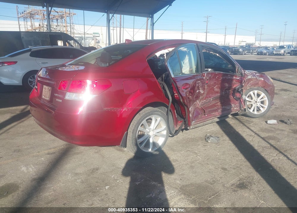 2014 SUBARU LEGACY VIN: 4S3BMBD6XE3003257